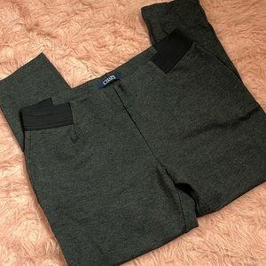 Chaps Dark Gray Leggings- XL